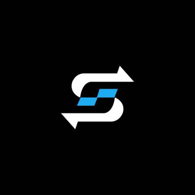 Modern S vektör logo şablonu tasarımı