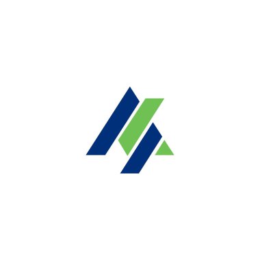 Üçgen yaratıcı vektör logo şablonu tasarımı