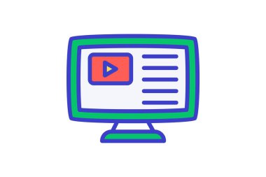 Çevrimiçi sınıf, tam olarak düzenlenebilir vektör doldurma simgesini çalış 