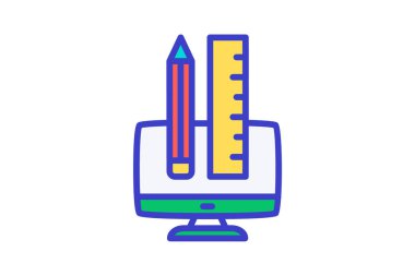 Boyut, kalem tam olarak düzenlenebilir vektör doldurma simgesi 