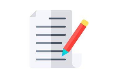 Ders, ev ödevi tamamen düzenlenebilir vektör doldurma simgesi 