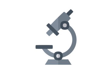 Mikroskop, Mikro tamamen düzenlenebilir vektör doldurma simgesi 