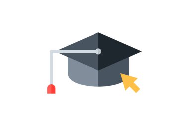 mezuniyet, burs, tamamen düzenlenebilir vektör doldurma simgesi 