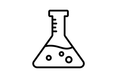 Kimyasal, deneysel tamamen düzenlenebilir vektör doldurma simgesi 