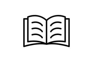 Kitap, ders kitabı tam olarak düzenlenebilir vektör doldurma simgesi 