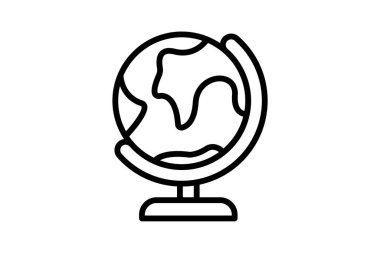 Genel, coğrafya tamamen düzenlenebilir vektör doldurma simgesi 