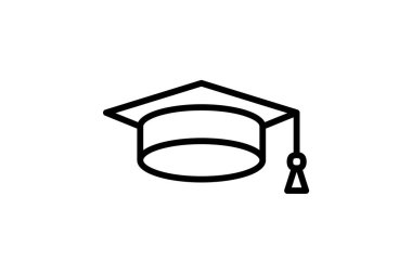 Mezun, eğitim tamamen düzenlenebilir vektör doldurma simgesi