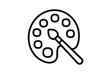 Renk, tamamen düzenlenebilir vektör doldurma simgesini boya