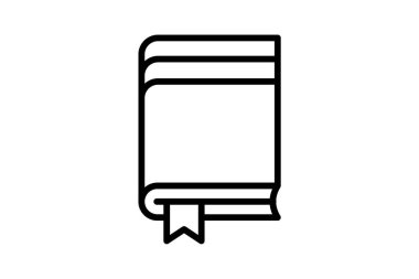 Kitap, ders kitabı tam olarak düzenlenebilir vektör doldurma simgesi