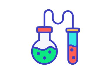 Laboratuvar, laboratuvar tam olarak düzenlenebilir vektör doldurma simgesi