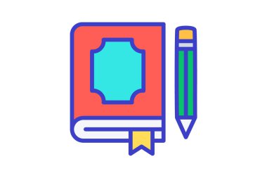  Kitap, süt ürünleri tamamen düzenlenebilir vektör doldurma simgesi