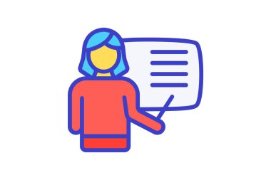 Sınıf, tam olarak düzenlenebilir vektör doldurma simgesi öğretme