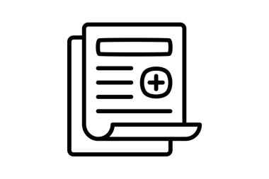 Rapor, dosya tamamen düzenlenebilir vektör doldurma simgesi