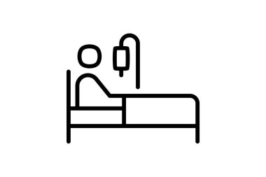 Hasta, tamamen düzenlenebilir vektör doldurma simgesi