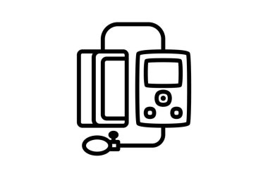 Kan basıncı, test, tamamen düzenlenebilir vektör doldurma simgesi