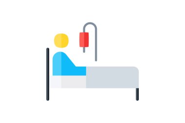 Hasta, tamamen düzenlenebilir vektör doldurma simgesi