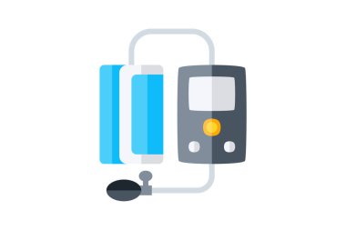 Kan basıncı, test, tamamen düzenlenebilir vektör doldurma simgesi