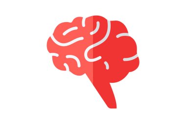 Beyin, zihin tamamen düzenlenebilir vektör doldurma simgesi