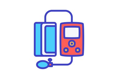 Kan basıncı, test, tamamen düzenlenebilir vektör doldurma simgesi