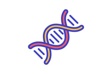 Dna, genetics sign fully editable vector fill icon