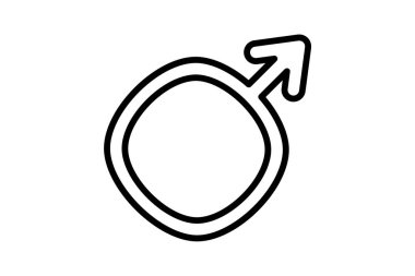 Cinsiyet simgesinin vektör illüstrasyonu