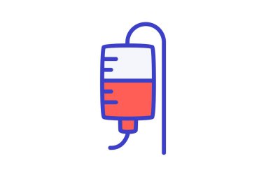 Damla, kan tamamen düzenlenebilir vektör doldurma simgesi