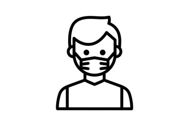 Maske, koruma tam olarak düzenlenebilir vektör doldurma simgesi