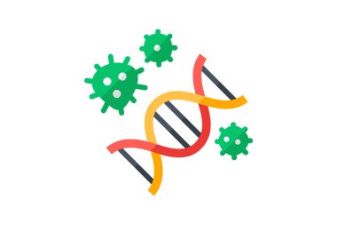 Biyoloji ve kimya tamamen düzenlenebilir vektör doldurma simgesi