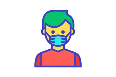 Maske, koruma tam olarak düzenlenebilir vektör doldurma simgesi