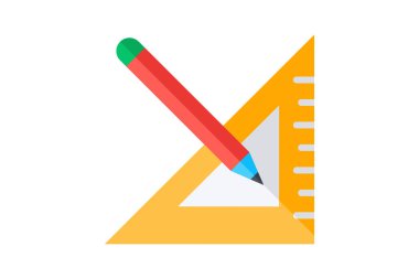 Tasarım, tam olarak düzenlenebilir vektör düz simgesi çiz