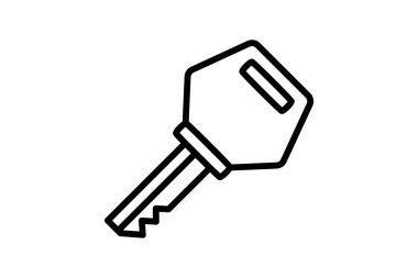 Anahtar, tamamen düzenlenebilir vektör çizgisi simgesini aç