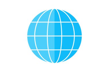 Küre, uluslararası tamamen düzenlenebilir vektör düz simgesi