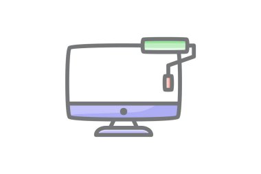 Vektör, sembol tam olarak düzenlenebilir vektör doldurma simgesi