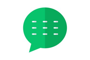 Kabarcık, sohbet, tamamen düzenlenebilir vektör doldurma simgesi