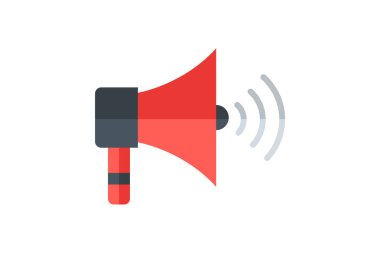 Loud speaker fully editable vector fill icon