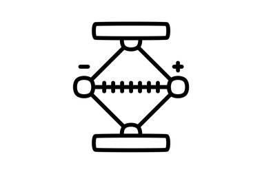 Tool. car jack fully editable vector fill icon