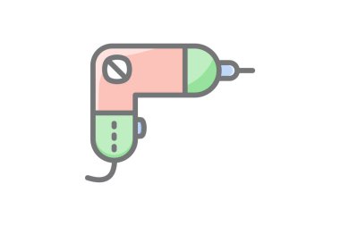 Drill, machine fully editable vector fill icon