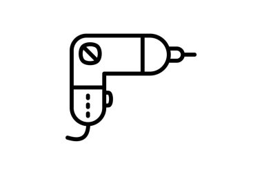 Drill, machine fully editable vector fill icon