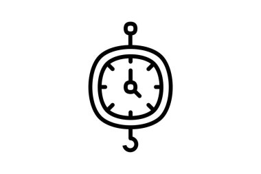 Clock, time fully editable vector fill icon