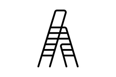 Ladder, stair fully editable vector fill icon