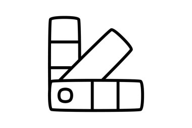 Rulers, measure, fully editable vector fill icon