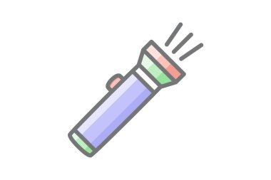 Torche, light fully editable vector fill icon