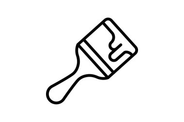 Brush, paint fully editable vector fill icon