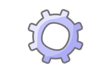 Ayarlar, yapılandırmalar, tam olarak düzenlenebilir vektör doldurma simgesi