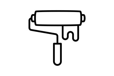 Bina, tırtıl tamamen düzenlenebilir vektör düz simgesi 