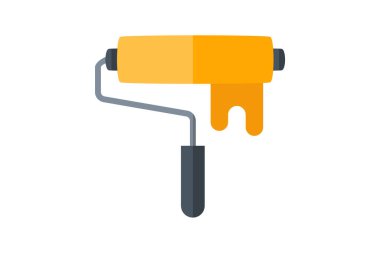 Tamamen düzenlenebilir vektör düz simgesini boya, boya 