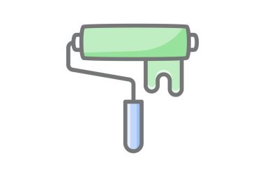 Tamamen düzenlenebilir vektör doldurma simgesini boya, boya 