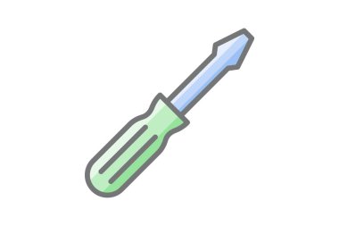 Düzeltici, tamamen düzenlenebilir vektör doldurma simgesini vidala 