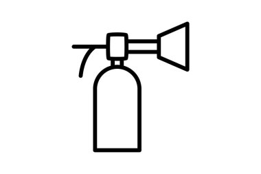 Blowtorch, bütan tam olarak düzenlenebilir vektör çizgisi simgesi 