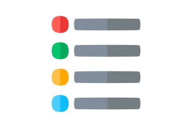 Panel, tamamen düzenlenebilir vektör düz simgesini kontrol et